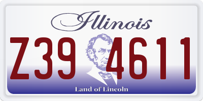 IL license plate Z394611
