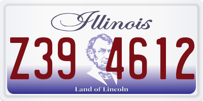 IL license plate Z394612