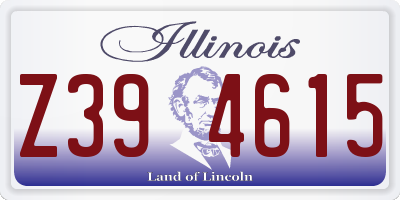 IL license plate Z394615