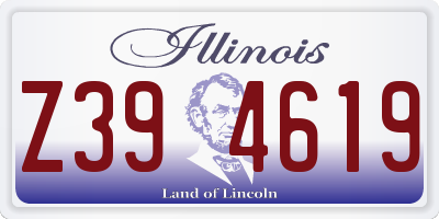 IL license plate Z394619