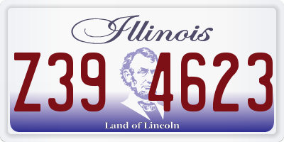 IL license plate Z394623