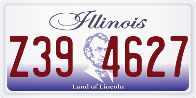 IL license plate Z394627