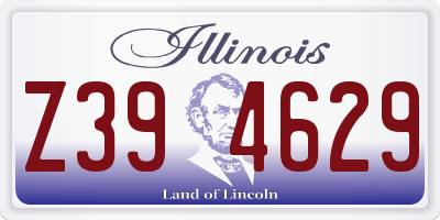IL license plate Z394629