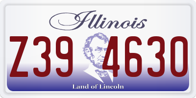 IL license plate Z394630