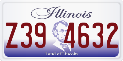 IL license plate Z394632