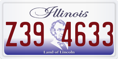 IL license plate Z394633