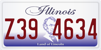 IL license plate Z394634