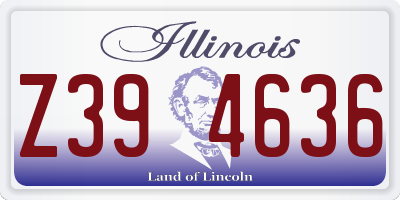 IL license plate Z394636