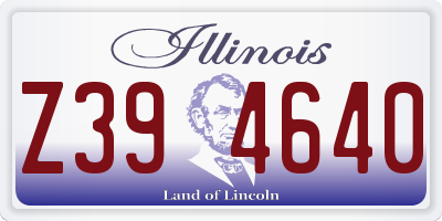 IL license plate Z394640