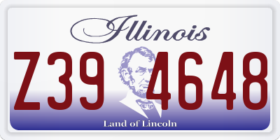IL license plate Z394648