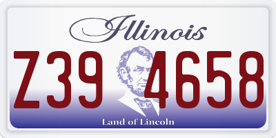 IL license plate Z394658