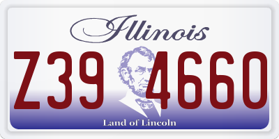 IL license plate Z394660