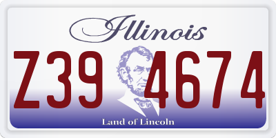 IL license plate Z394674