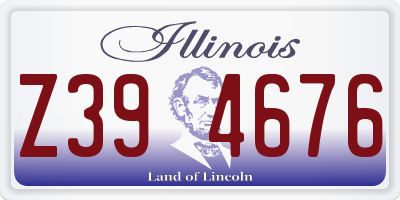 IL license plate Z394676