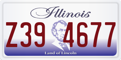 IL license plate Z394677