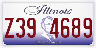 IL license plate Z394689