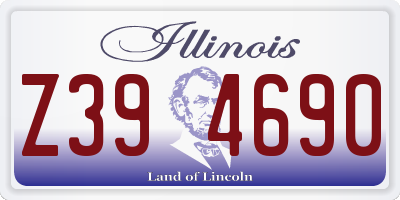 IL license plate Z394690