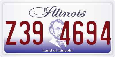 IL license plate Z394694