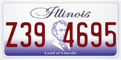 IL license plate Z394695