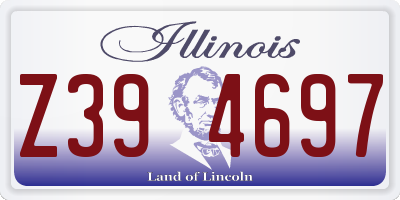 IL license plate Z394697