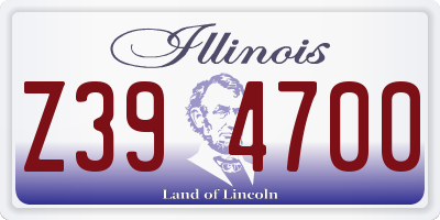 IL license plate Z394700
