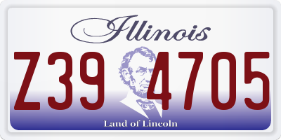 IL license plate Z394705