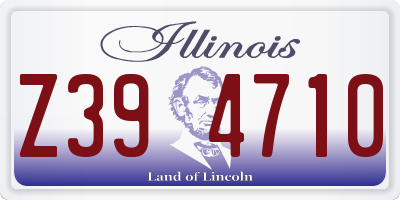 IL license plate Z394710