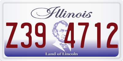 IL license plate Z394712