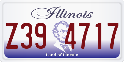 IL license plate Z394717
