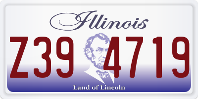 IL license plate Z394719