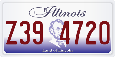 IL license plate Z394720