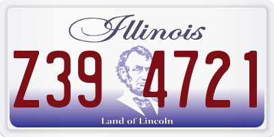 IL license plate Z394721