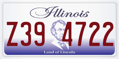 IL license plate Z394722