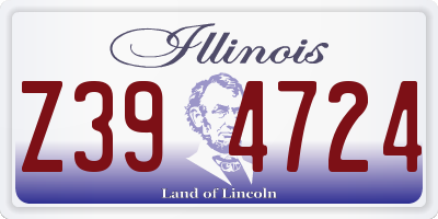 IL license plate Z394724