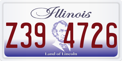 IL license plate Z394726