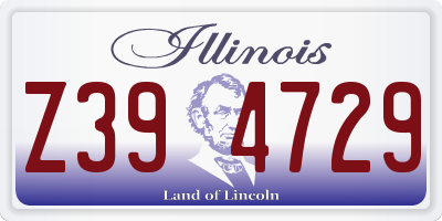 IL license plate Z394729