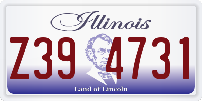 IL license plate Z394731