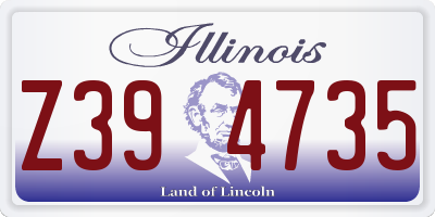 IL license plate Z394735