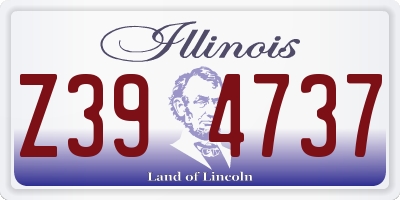 IL license plate Z394737
