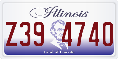 IL license plate Z394740