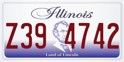 IL license plate Z394742