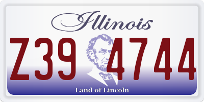IL license plate Z394744