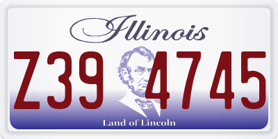 IL license plate Z394745