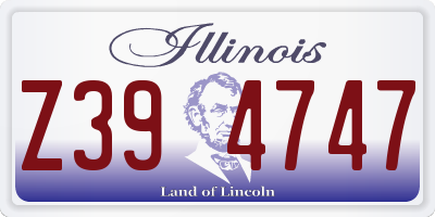 IL license plate Z394747