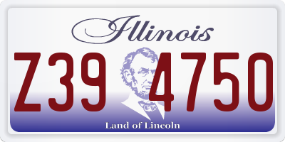 IL license plate Z394750