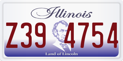 IL license plate Z394754