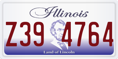 IL license plate Z394764
