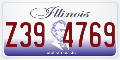 IL license plate Z394769