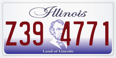 IL license plate Z394771