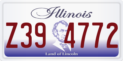 IL license plate Z394772